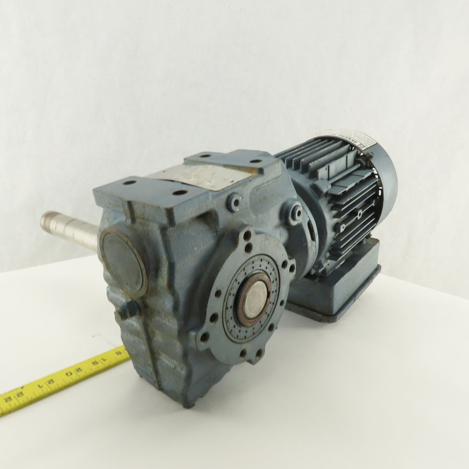 Sew SA47DT71D4-KS 29:1 Ratio 59RPM .5Hp 230/460V Right Angle Gear Reducer