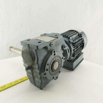 Sew SA47DT71D4-KS 29:1 Ratio 59RPM .5Hp 230/460V Right Angle Gear Reducer