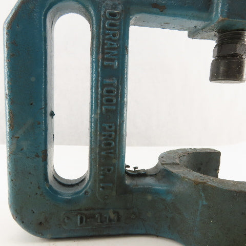 Durant Tool Company D-111 Die Set Puller Manual Arbor 2-1/2" Throat 2-1/2" Open