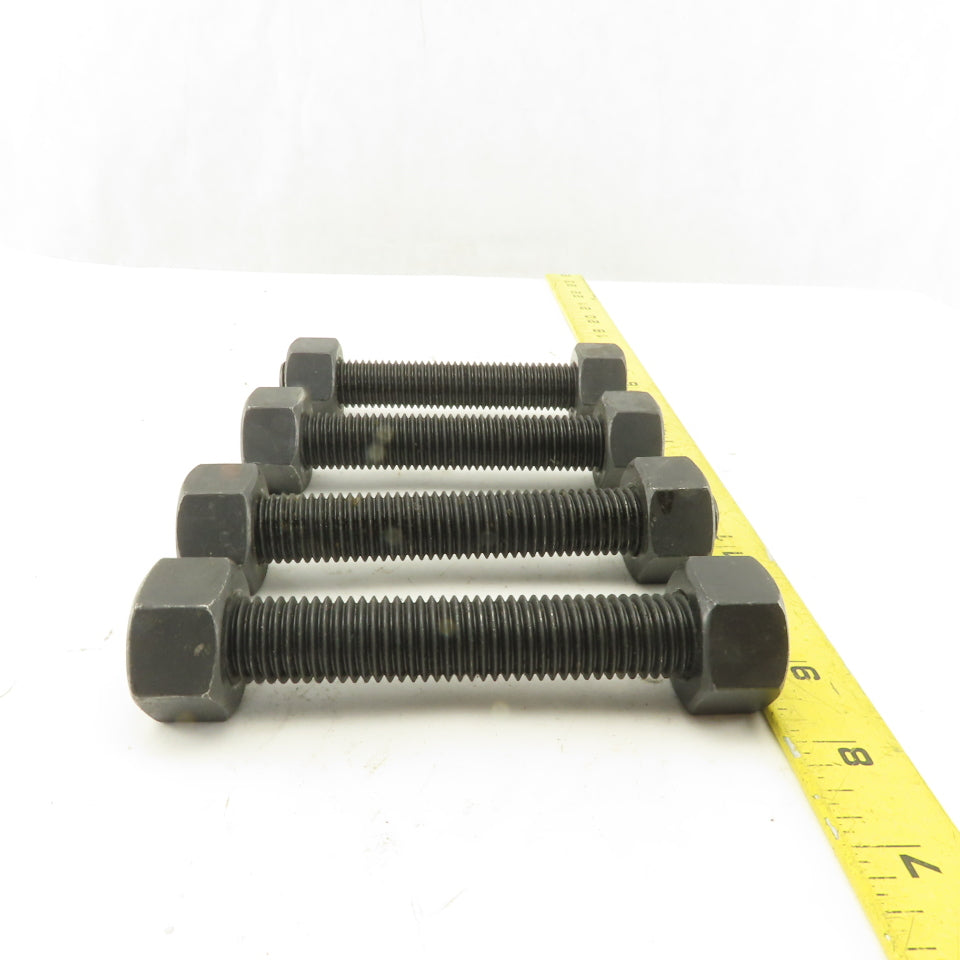 3/4-10 x 5-1/4" OAL Full Thread Stud With 2 Nuts Grade B7 A193 Lot Of 4