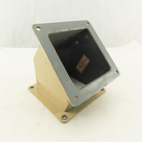 Hoffman 4" x 4" 45° Elbow Feed-Through Wireway Nipple