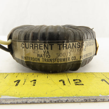 Hunterdon 25VA 500/5 Ratio 50/60Hz Current Transformer