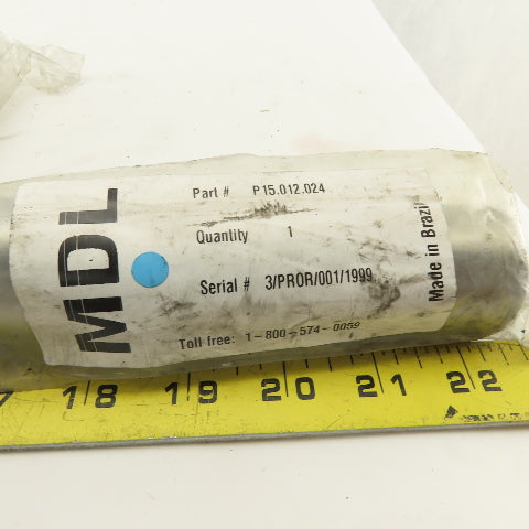 MDL P15.012.024 Straight Guide Post 6"x1/2" 3/8-16 Thread Lot of 7