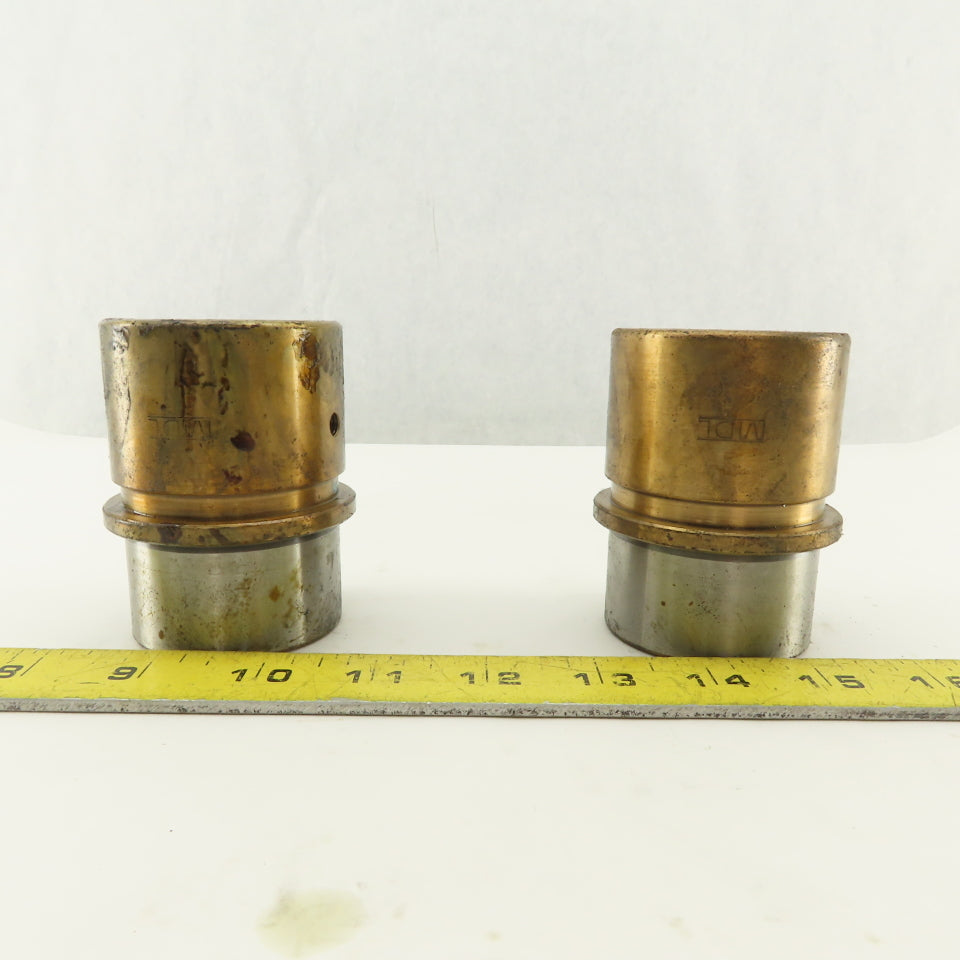 MDL B20.040.050 Demountable Bronze-Plated Guide Bushing 40mm Bore Lot of 2