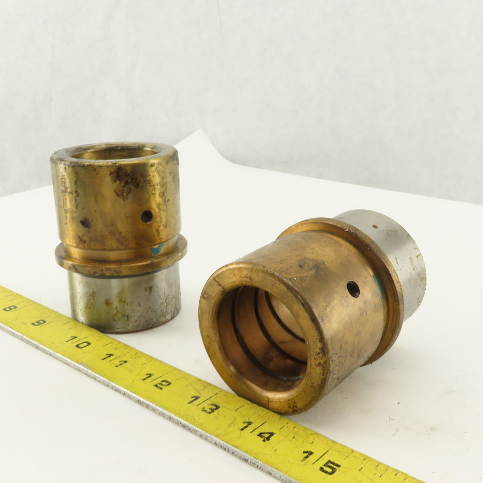 MDL B20.040.050 Demountable Bronze-Plated Guide Bushing 40mm Bore Lot of 2