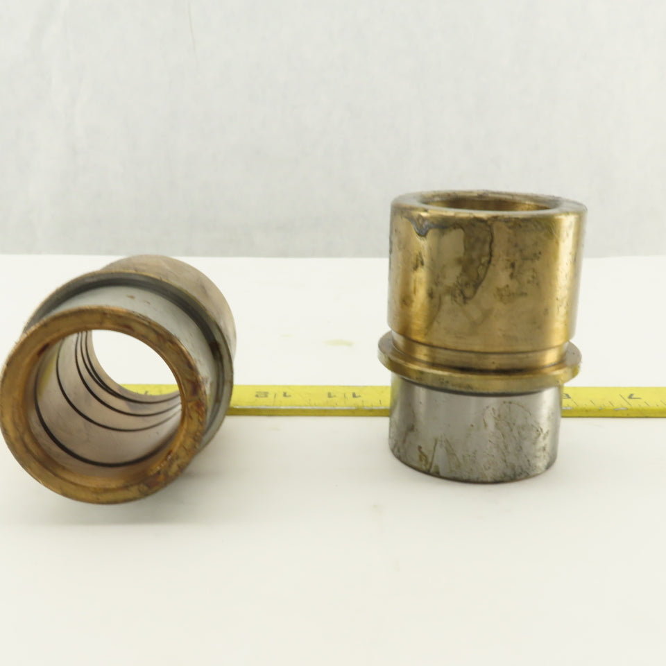 MDL B20.040.050 Demountable Bronze-Plated Guide Bushing 40mm Bore Lot of 2