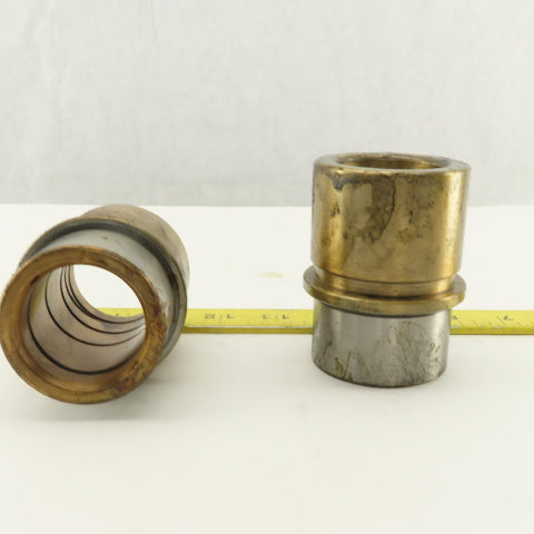 MDL B20.040.050 Demountable Bronze-Plated Guide Bushing 40mm Bore Lot of 2