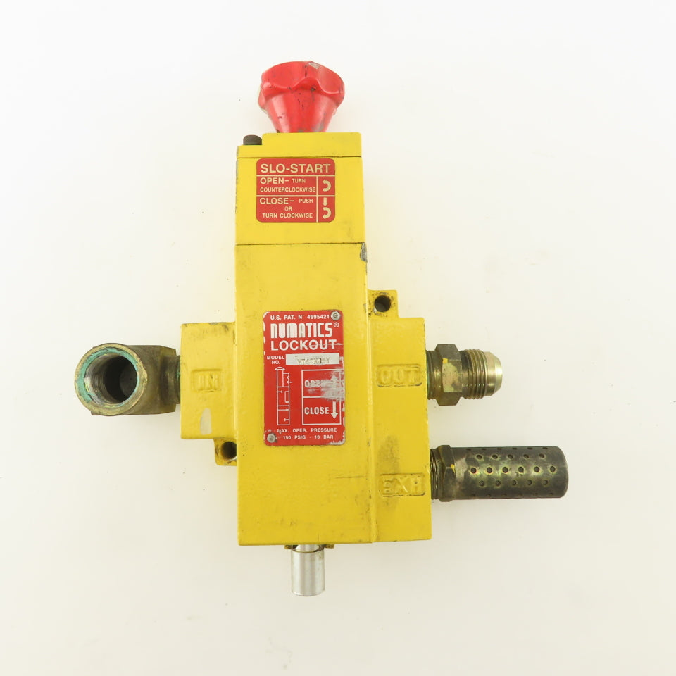 Numatics VT40N06Y 150 PSI Lock Out Tag Out LOTO Air Shut Off Valve Slo-Start