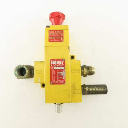 Numatics VT40N06Y 150 PSI Lock Out Tag Out LOTO Air Shut Off Valve Slo-Start