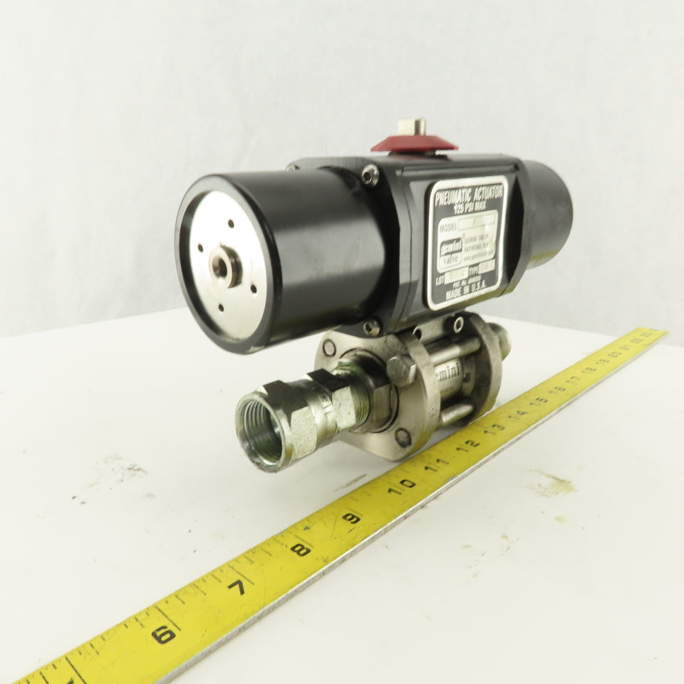 Gemini A512 125PSI Pneumatic Actuator 3/4" Stainless 1000PSI Valve