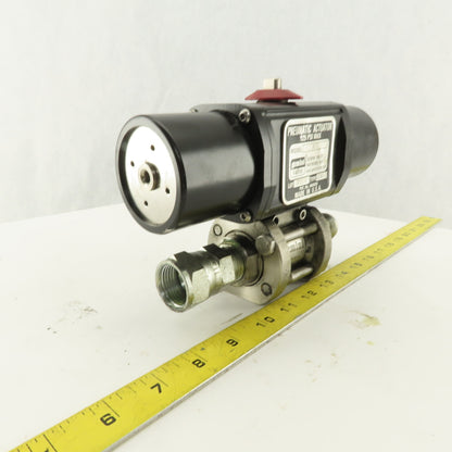 Gemini A512 125PSI Pneumatic Actuator 3/4" Stainless 1000PSI Valve