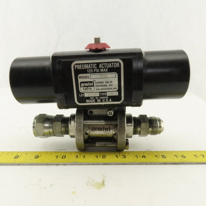 Gemini A512 125PSI Pneumatic Actuator 3/4" Stainless 1000PSI Valve