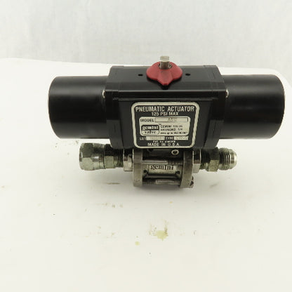 Gemini A512 125PSI Pneumatic Actuator 3/4" Stainless 1000PSI Valve