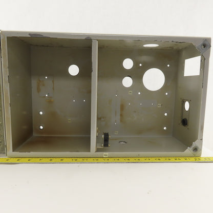 Steel Wall Mount Divided Electrical Enclosure 19"x11-1/2"x7"