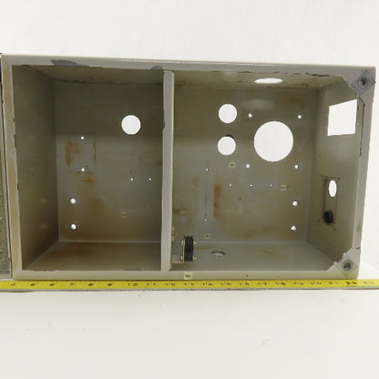 Steel Wall Mount Divided Electrical Enclosure 19"x11-1/2"x7"