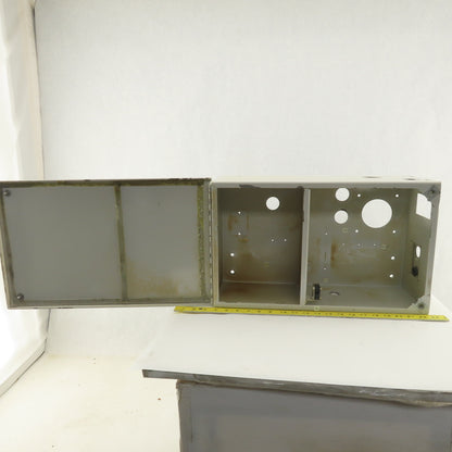 Steel Wall Mount Divided Electrical Enclosure 19"x11-1/2"x7"