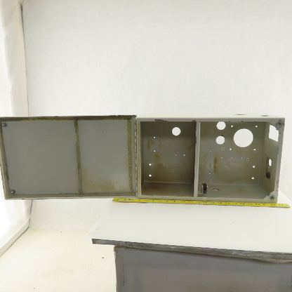Steel Wall Mount Divided Electrical Enclosure 19"x11-1/2"x7"