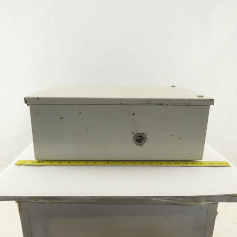 Steel Wall Mount Divided Electrical Enclosure 19"x11-1/2"x7"