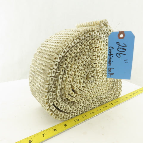 4" Wide Plastic Open Link Table Top Conveyor Chain 206" Endless