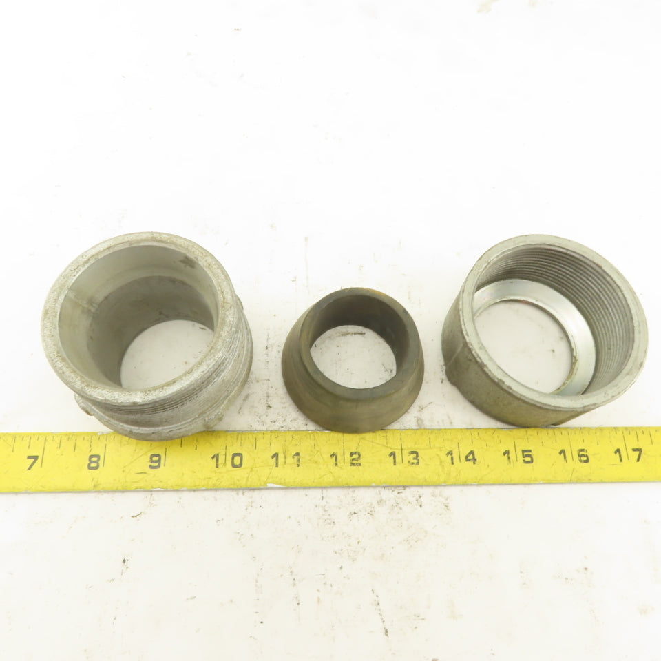 Crouse Hinds CGB 1-1/2" Cable Strain Relief Box Connector 2" Galvanized