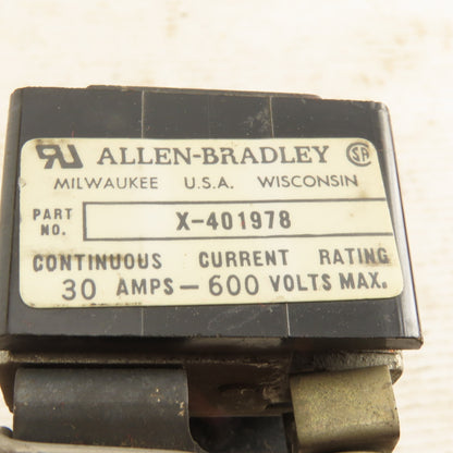 Allen Bradley X-401978 30A 600V 3 Pole Fuse Holder Lot Of 8