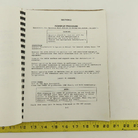 Warner Swasey W-2040 24 Station 20 Ton CNC Turret Alarm Code Operator Manual