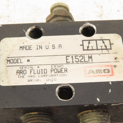 ARO E152LM 3 Port 2 Position Manual Spool Valve