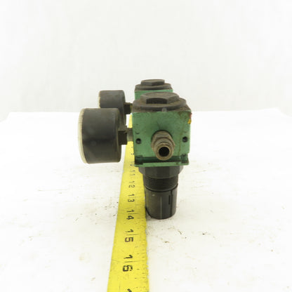 Numatics R10R-02 1/4" Air Pressure Regulator Lot Of 2