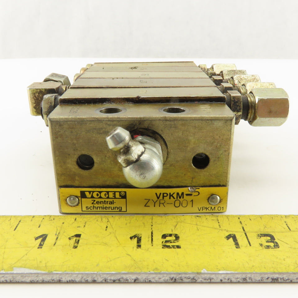 Vogel VPKM-5-ZYR-001 5 Section Metering Oil Grease Lubrication