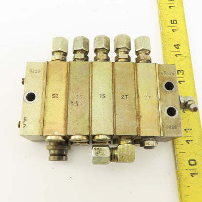 Vogel VPKM-5-ZYR-001 5 Section Metering Oil Grease Lubrication