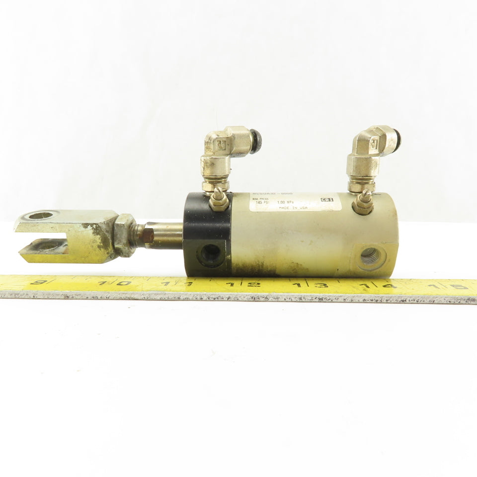 SMC NCGUA32-0050 1-1/2" Bore 1/2" Stroke Double Acting Air Cylinder