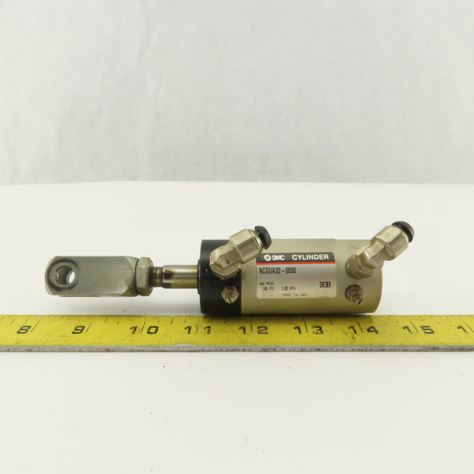 SMC NCGUA32-0050 1-1/2" Bore 1/2" Stroke Double Acting Air Cylinder