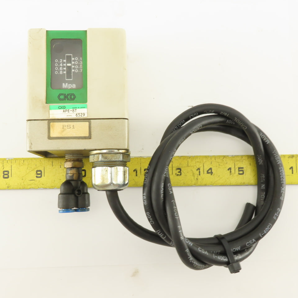 CKD APE-8T 125/250V 0.1-0.8MPa Range 1.0 MAX Pressure Switch