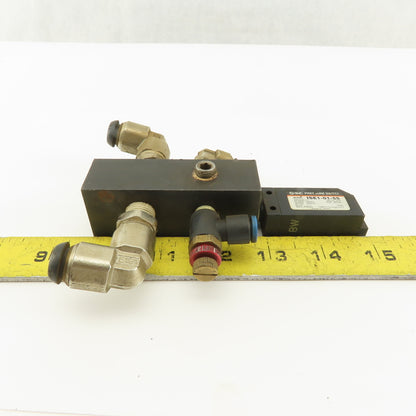 SMC ISE1-01-55 12-24V 1MPa Max Pressure Switch 4 Port Manifold