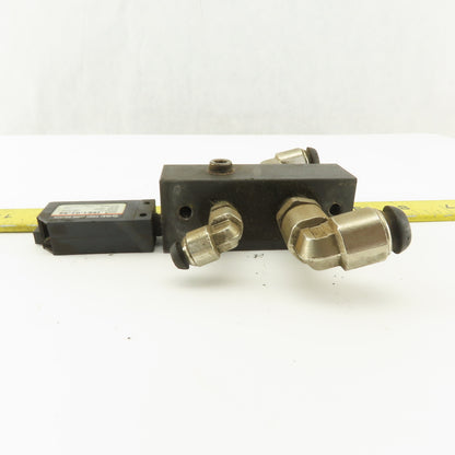 SMC ISE1-01-55 12-24V 1MPa Max Pressure Switch 4 Port Manifold