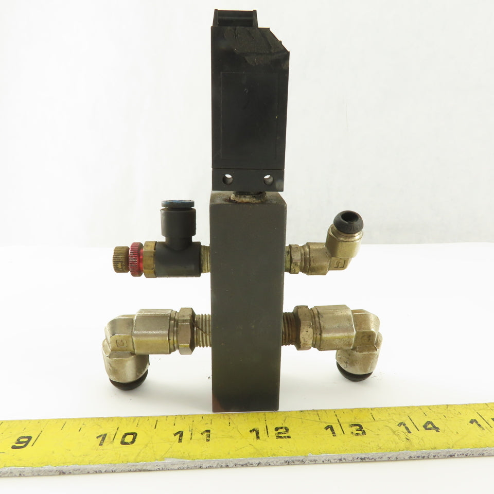 SMC ISE1-01-55 12-24V 1MPa Max Pressure Switch 4 Port Manifold