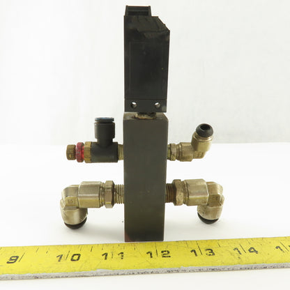 SMC ISE1-01-55 12-24V 1MPa Max Pressure Switch 4 Port Manifold