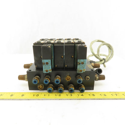 MAC 92A-BAB-000-DM-DDAP-1DM Solenoid Operated Pneumatic Valve Bank 2 Way 24VDC