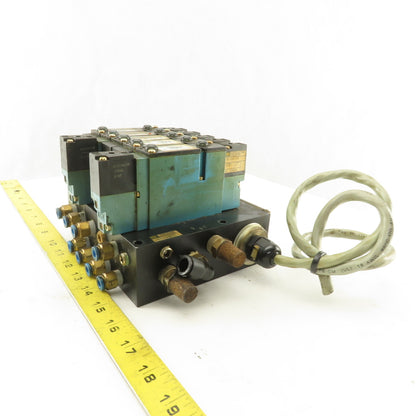 MAC 92A-BAB-000-DM-DDAP-1DM Solenoid Operated Pneumatic Valve Bank 2 Way 24VDC