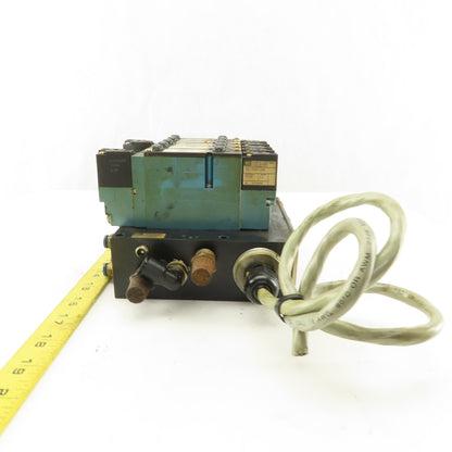 MAC 92A-BAB-000-DM-DDAP-1DM Solenoid Operated Pneumatic Valve Bank 2 Way 24VDC