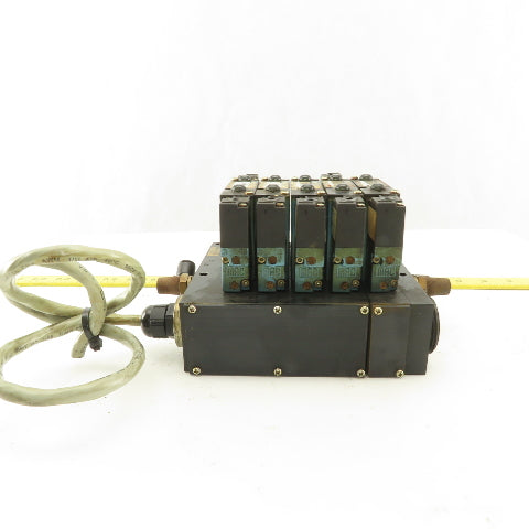 MAC 92A-BAB-000-DM-DDAP-1DM Solenoid Operated Pneumatic Valve Bank 2 Way 24VDC