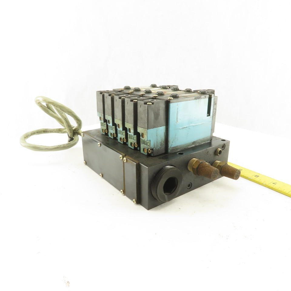 MAC 92A-BAB-000-DM-DDAP-1DM Solenoid Operated Pneumatic Valve Bank 2 Way 24VDC