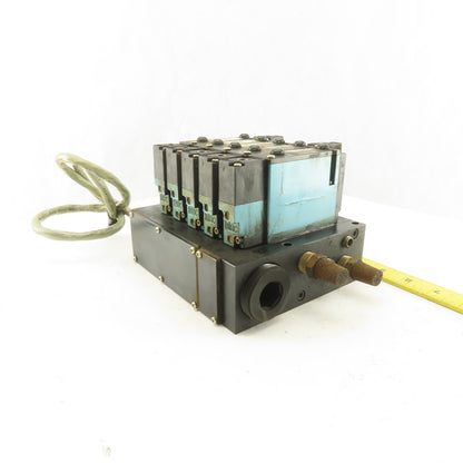MAC 92A-BAB-000-DM-DDAP-1DM Solenoid Operated Pneumatic Valve Bank 2 Way 24VDC