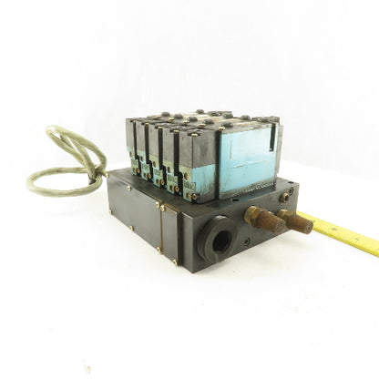 MAC 92A-BAB-000-DM-DDAP-1DM Solenoid Operated Pneumatic Valve Bank 2 Way 24VDC