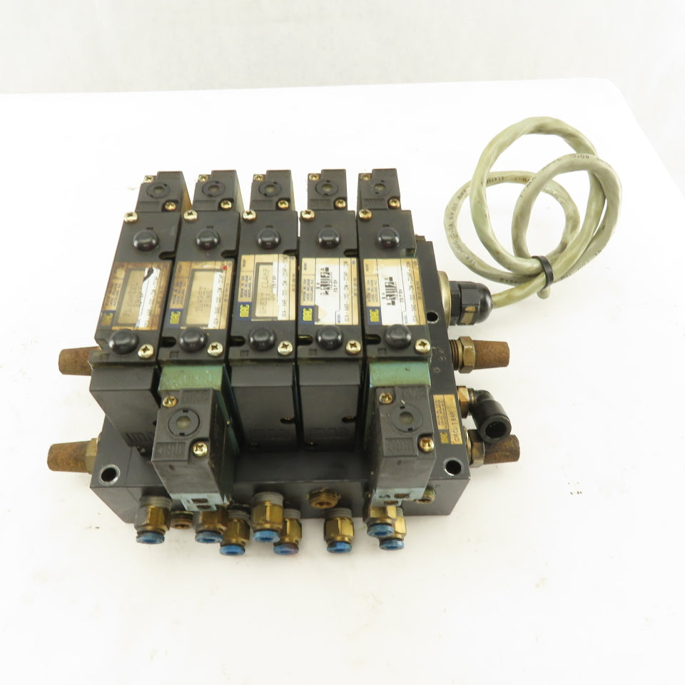 MAC 92A-BAB-000-DM-DDAP-1DM Solenoid Operated Pneumatic Valve Bank 2 Way 24VDC
