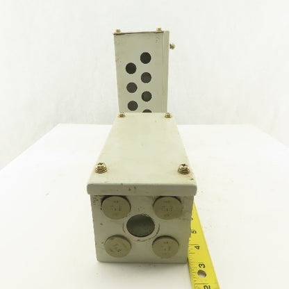 9-1/2" x 4" x 4" Electrical Enclosure Screw Top Side Covers Lot OF 2