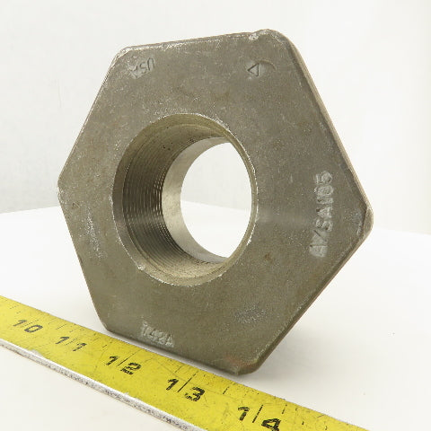 4" NPT x 2" FNPT Carbon Steel Pipe Bushing A/SA105