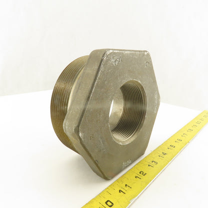 4" NPT x 2" FNPT Carbon Steel Pipe Bushing A/SA105