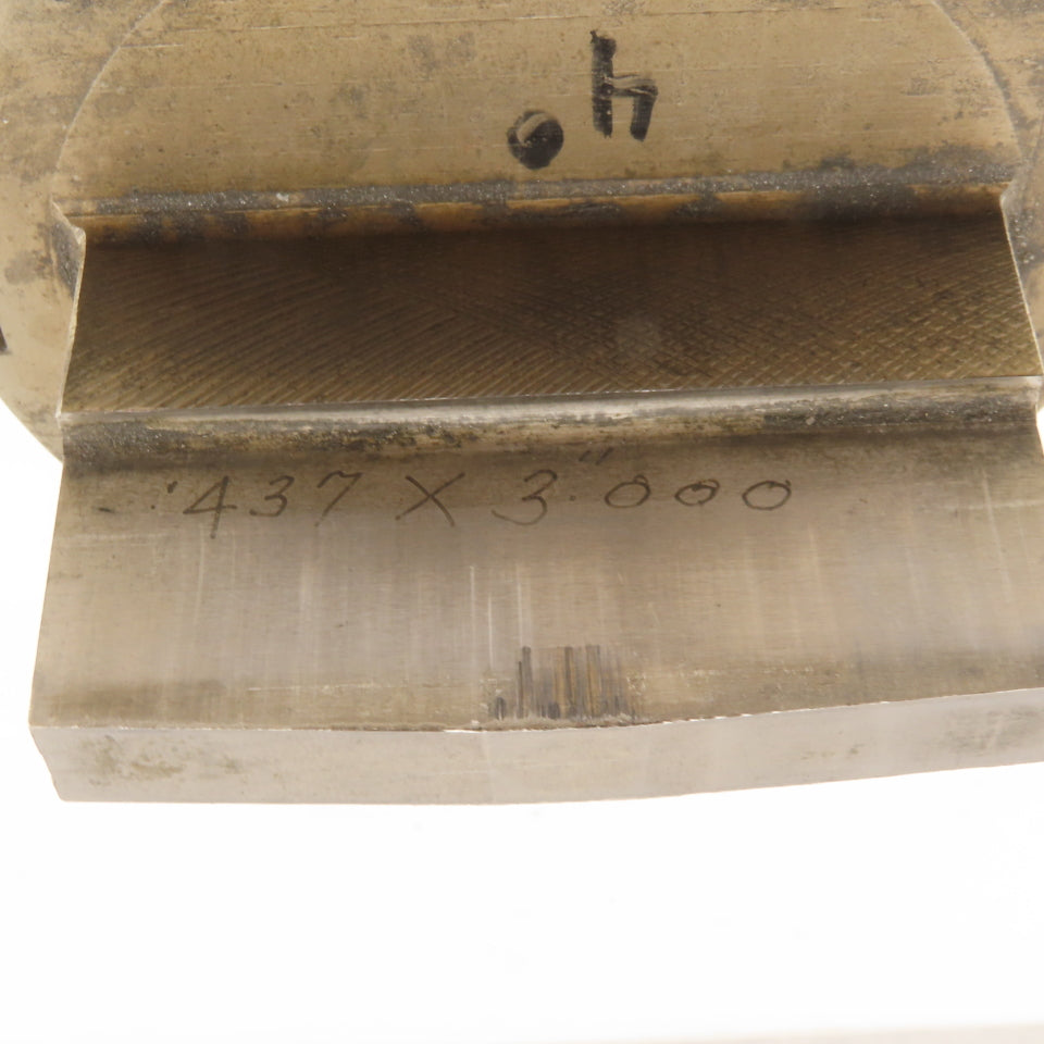 .437"" OD x 3" Rectangular Hole Punch 4° Crown CNC Turret For 4-1/8" Holder