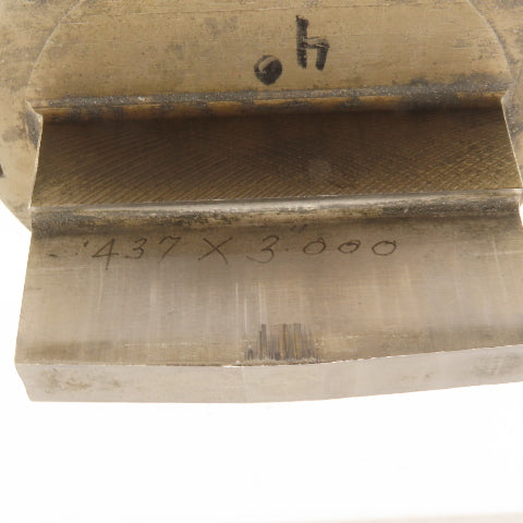 .437"" OD x 3" Rectangular Hole Punch 4° Crown CNC Turret For 4-1/8" Holder